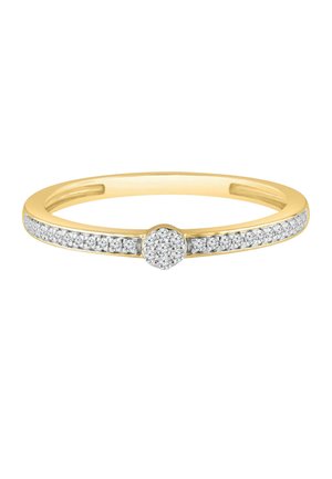 Diamant Exquis, 9CT YELLOW GOLD DIAMOND RING 0.1 CT - 375 - Ring - gold-coloured