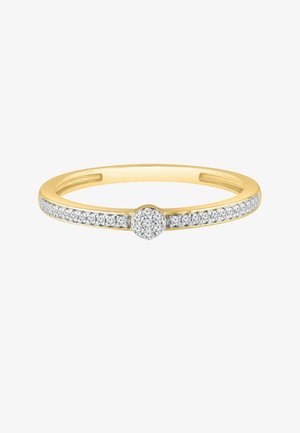 Diamant Exquis, 9CT YELLOW GOLD DIAMOND RING 0.1 CT - 375 - Ring - gold-coloured