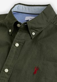 Next SHORT SLEEVE OXFORD  SLIM FIT. - Ing - green