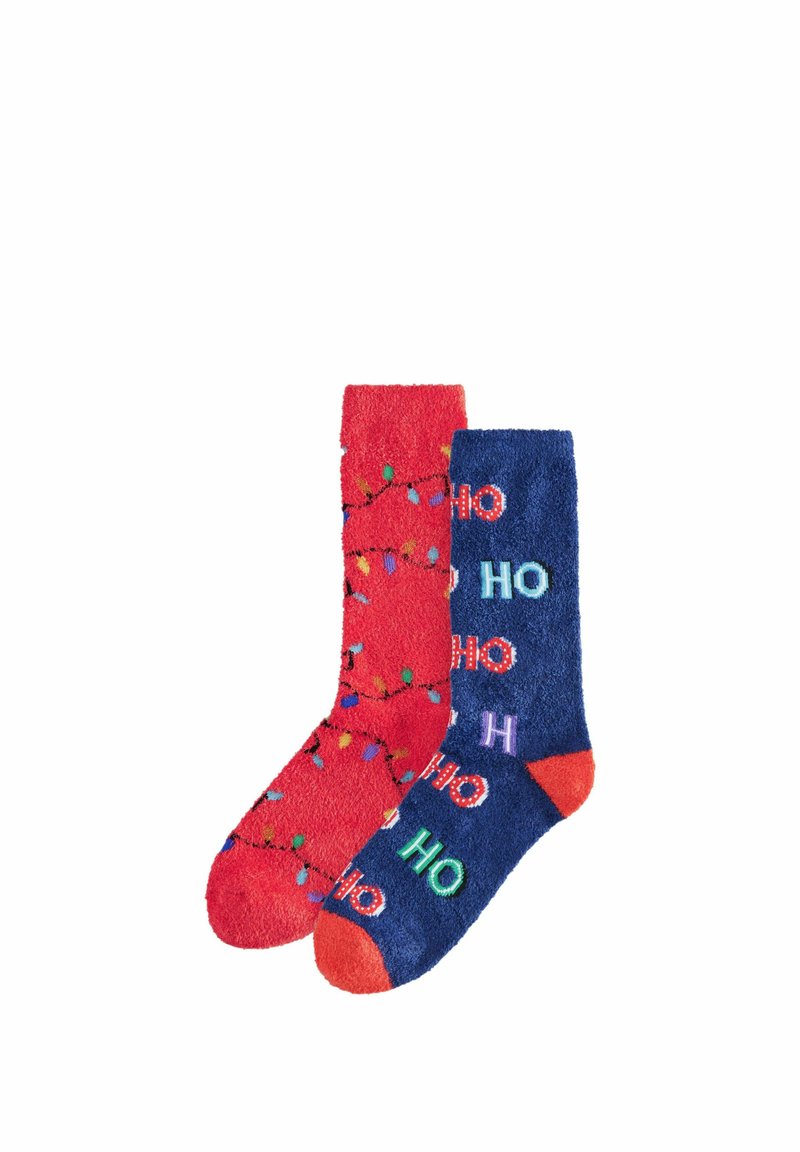 Next 2 PACK - COSY CHRISTMAS BED - Zeķes - red navy