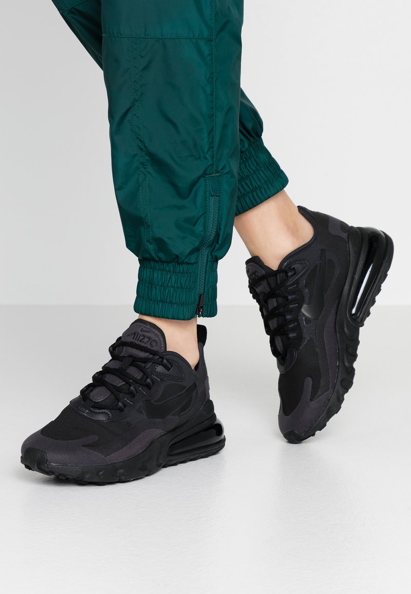 Nike Sportswear Air Max 270 React Sneakers Black Oil Grey White Svart Zalando Se