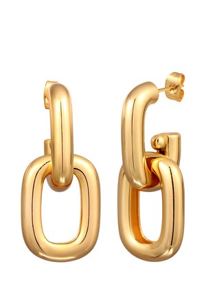 CHUNKY CHAIN OVAL - Ohrringe - gold-coloured