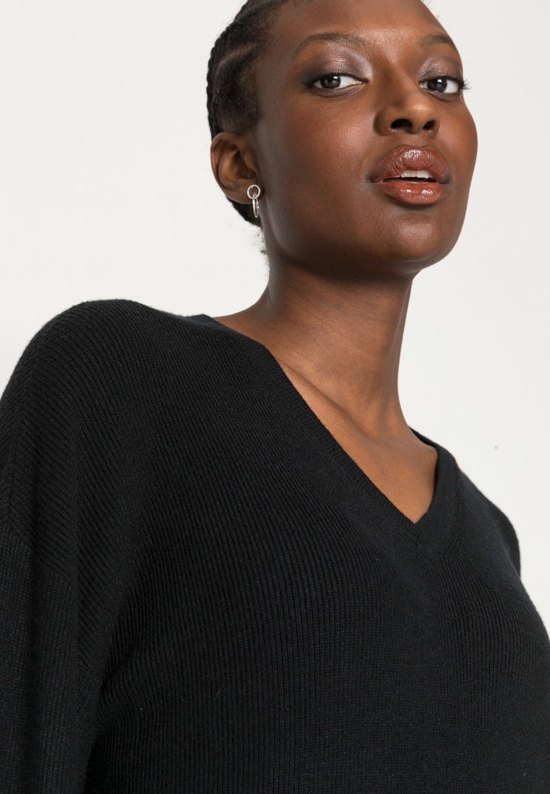 Damen Strickjacken | Marks & Spencer CUFF VEE Strickpullover black/schwarz - YM28300 Damen Strickjacken | Marks & Spencer CUFF VEE Strickpullover black/schwarz - YM28300