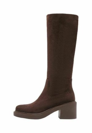 Stivali con plateau - brown