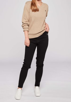 Strickpullover - taupe