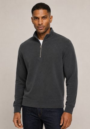 Pier One by Zalando, ZIPTHROUGH - Suéter de forro polar - grey