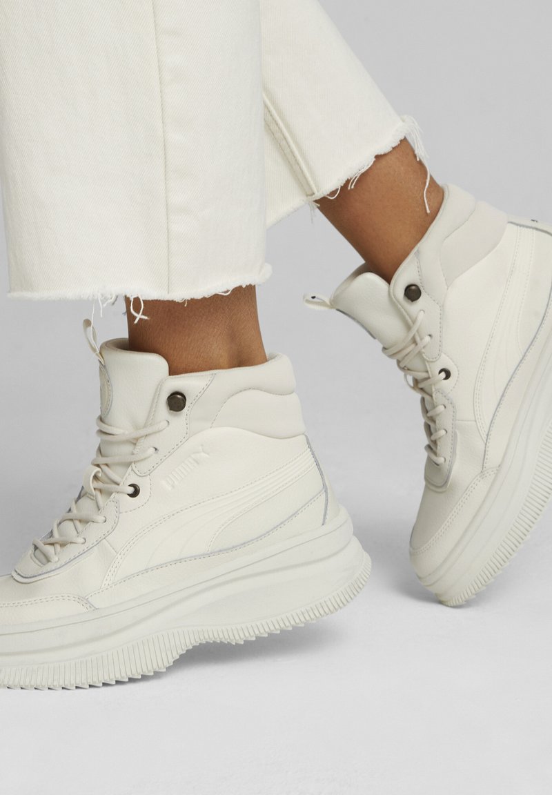 Puma MAYRA - Vysoké tenisky - frosted ivory/frosted ivory
