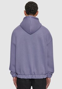 Dropsize SUPER HEAVY BLANK ZIP - Zip-up sweatshirt - blue granite
