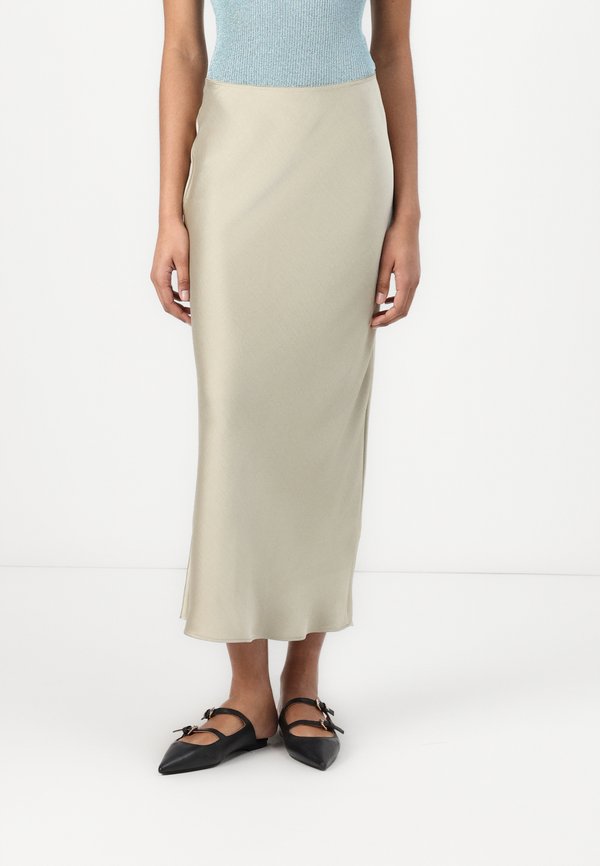 AGNETA SKIRT - Maxi skirt - agate gray