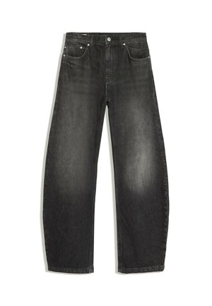 Bershka, TWISTED BARREL - JEANS - Jean baggy - black