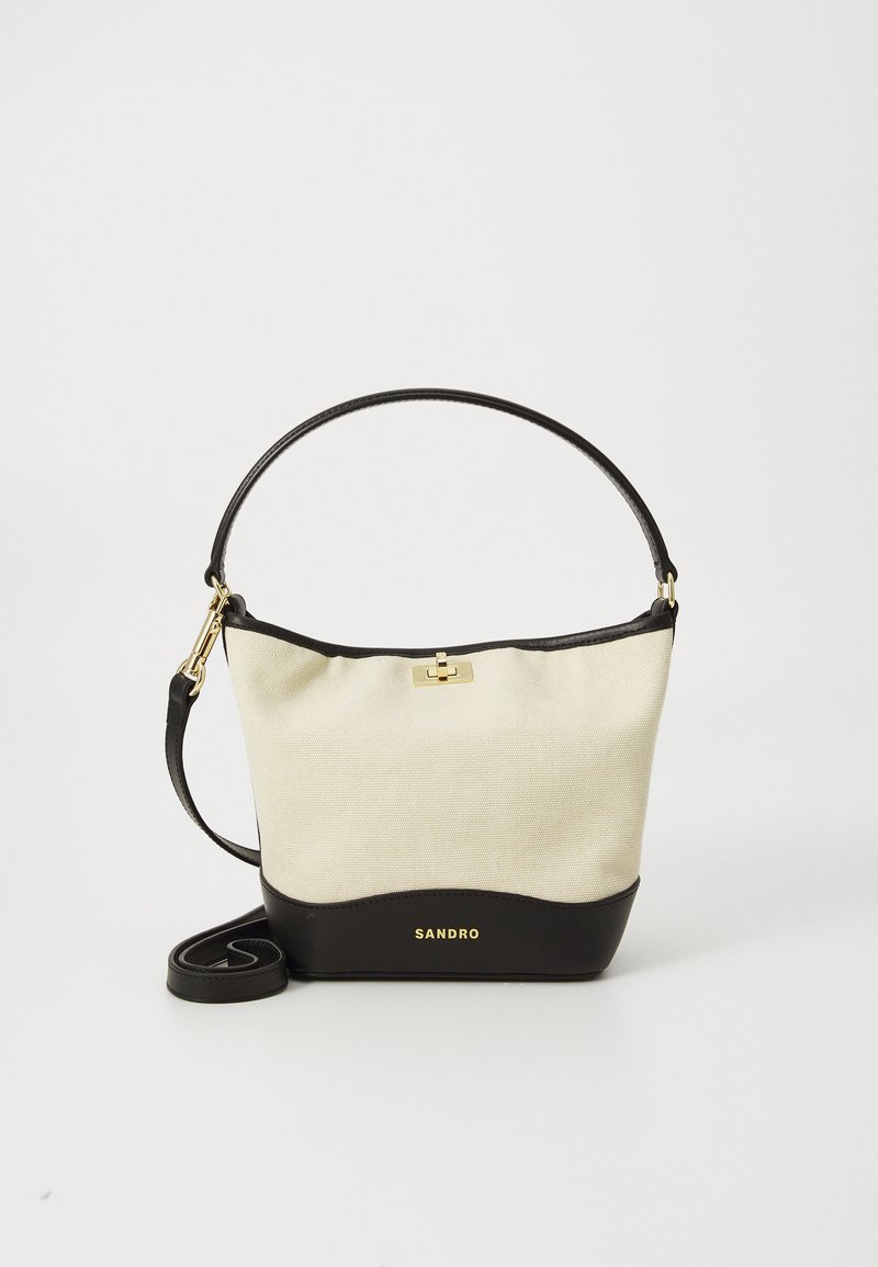 sandro - TANGOSO  - Handbag - ecru / noir, Enlarge