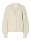YASZUMA WOOL BLEND KNIT CARDIGAN  - Kardiganas - birch
