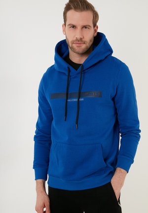SLIM FIT - Hoodie - saxe blue