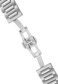 Armbands av rostfritt stål med borstad och polerad länk, viklås och en slät yta. Justerbar för storlek.