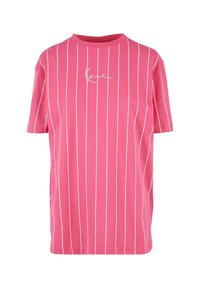 Karl Kani SMALL SIGNATURE ESSENTIAL STRIPE TEE - T-shirt print - pink