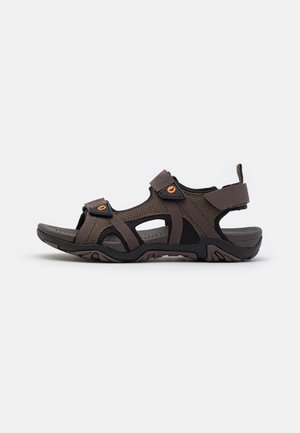 CRATER - Vandringssandaler - dark brown/black/orange