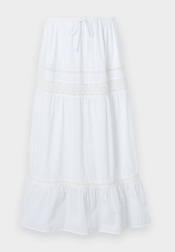 Lace Inset Tiered Maxi Skirt - Maxi skirt2