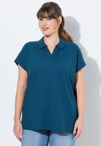 Ulla Popken ATMUNGSAKTIV - Polo - petrol