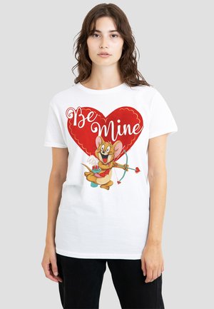 Cotton Soul, TOM AND JERRY VALENTINE'S DAY BE MINE - Print T-shirt - white
