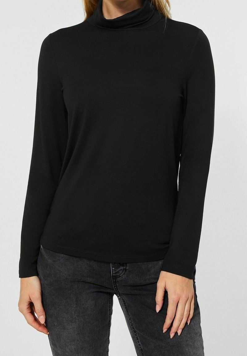 Street One Stickad tröja - black