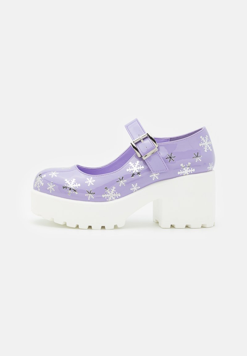 Koi Footwear TIRA PURPLE MARY JANES FROSTY KISSES EDITION Platform