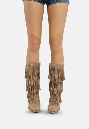 Cowboy-/Bikerboot - natur