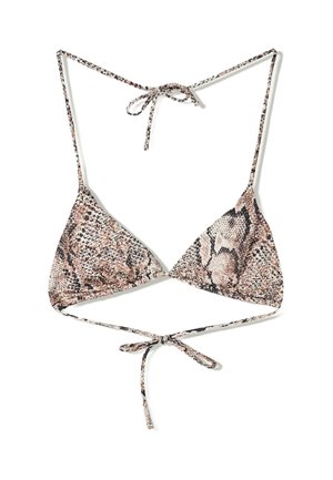 Bershka ANIMAL  - Bikini top - grey