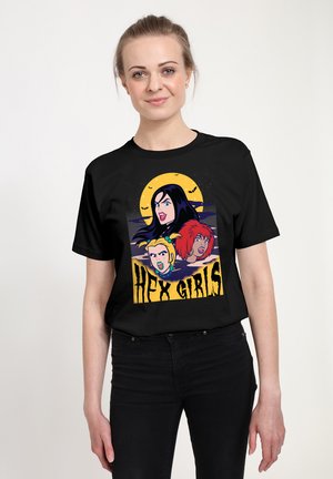 THE HEX  FLOATING HEADS WITH MOON - T-shirt con stampa - black