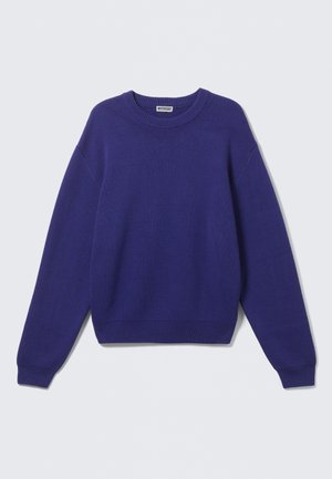 Weekday Strikkegenser - bright blue
