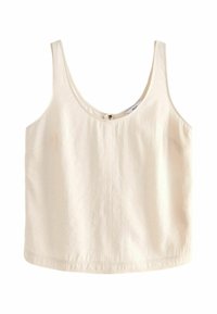 SLEEVELESS SCOOP NECK TANK REGULAR FIT - Viršus - ecru cream
