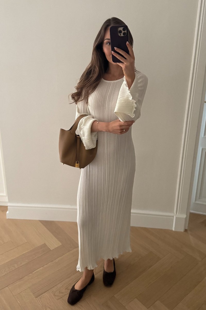 Robe D'Été NA-KD Taille 36 Blanc Cassé - Style Décontracté En Lin - Occasion Parfait État