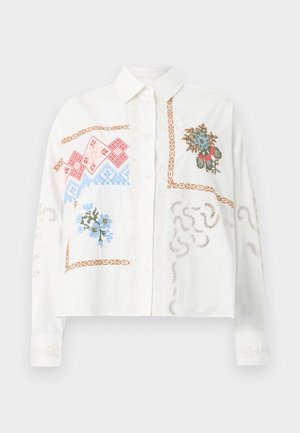 FONTE - Πουκαμίσα με κουμπιά - bianco