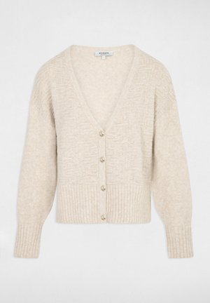 Morgan LONG-SLEEVED V-NECK - Cardigan - beige