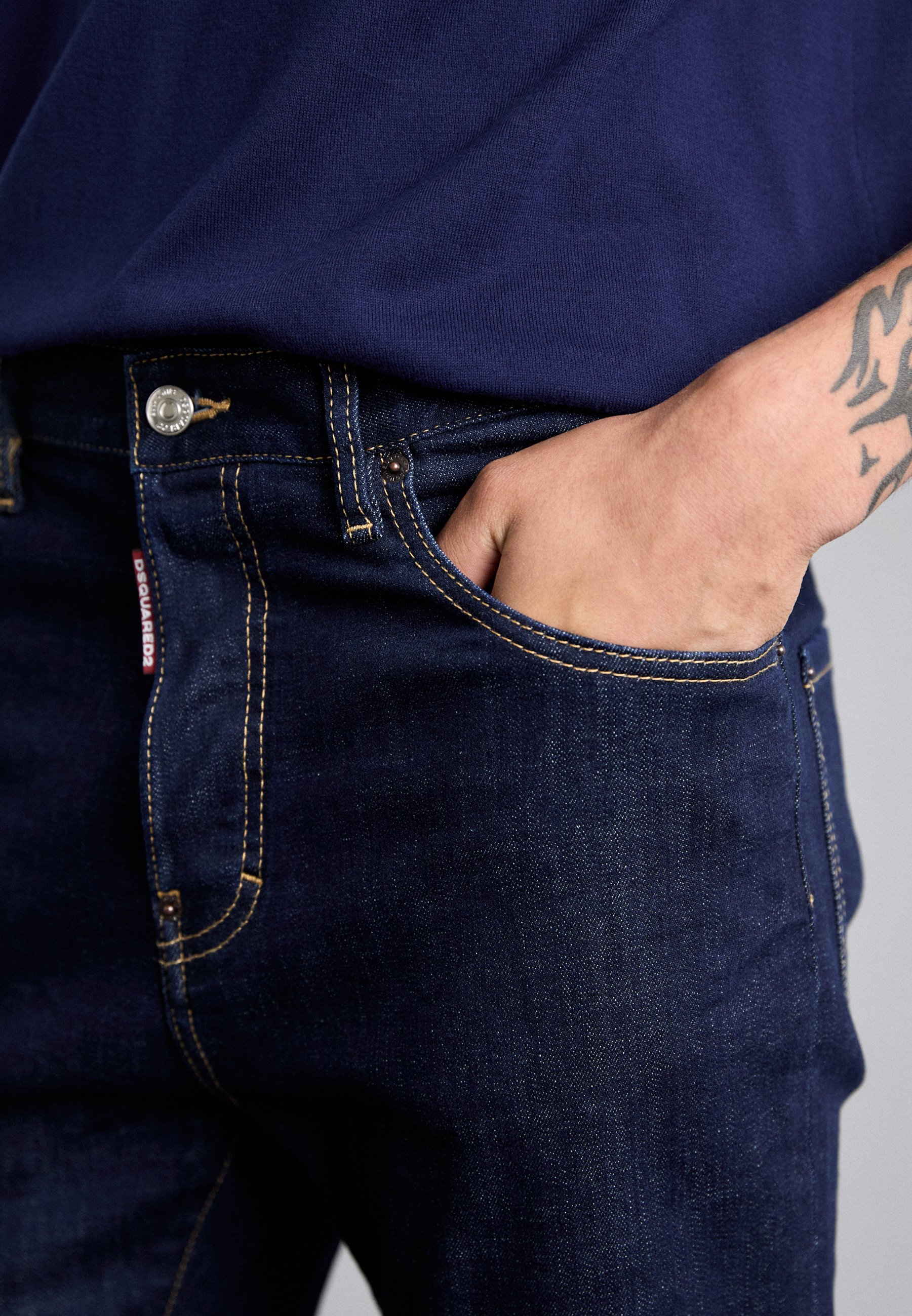 Dsquared2 Straight leg jeans - navy blue/blue denim - Zalando.co.uk