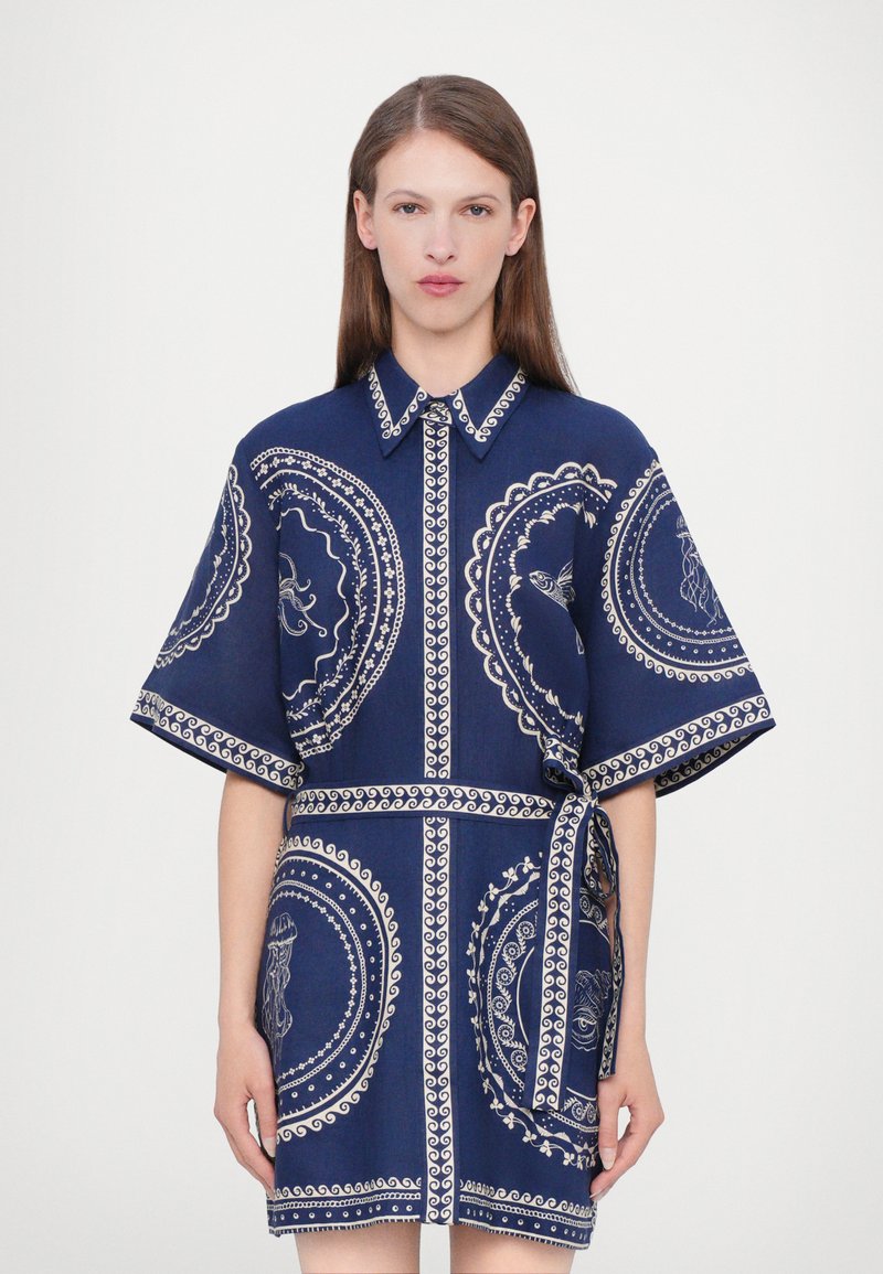 Alemais - OCEANE MINI DRESS - Skjortekjole - navy, Forstør