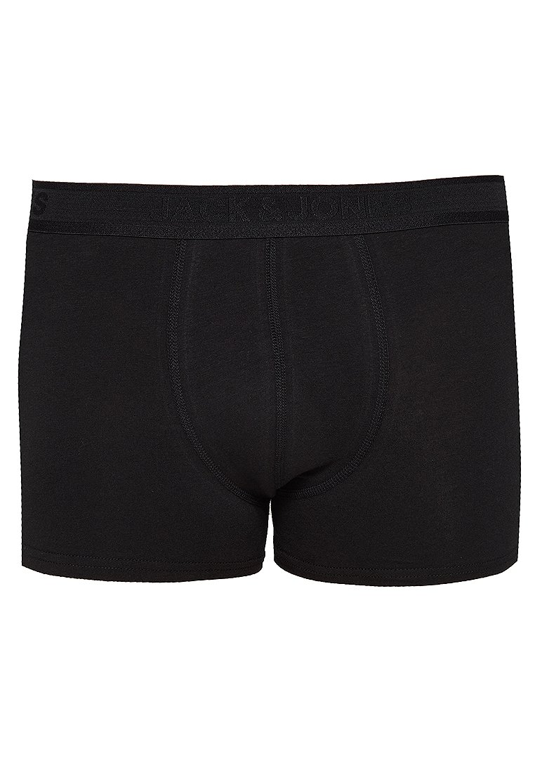 Boxer shorts de algodón negro con una suave cinturilla elástica que lleva el nombre de la marca, costuras cosidas y un diseño ajustado.