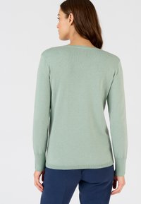 Damart MOTIF LOSANGES - Pullover - vert jade