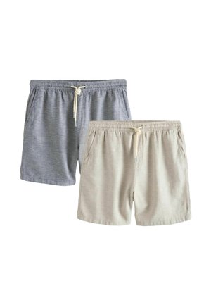 REGULAR FIT -  BLEND ELASTICATED WAIST 2 PACK  - Shorts - navy oatmeal