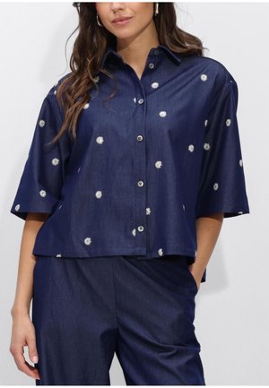 ISA GLOSSY - Overhemdblouse - navy