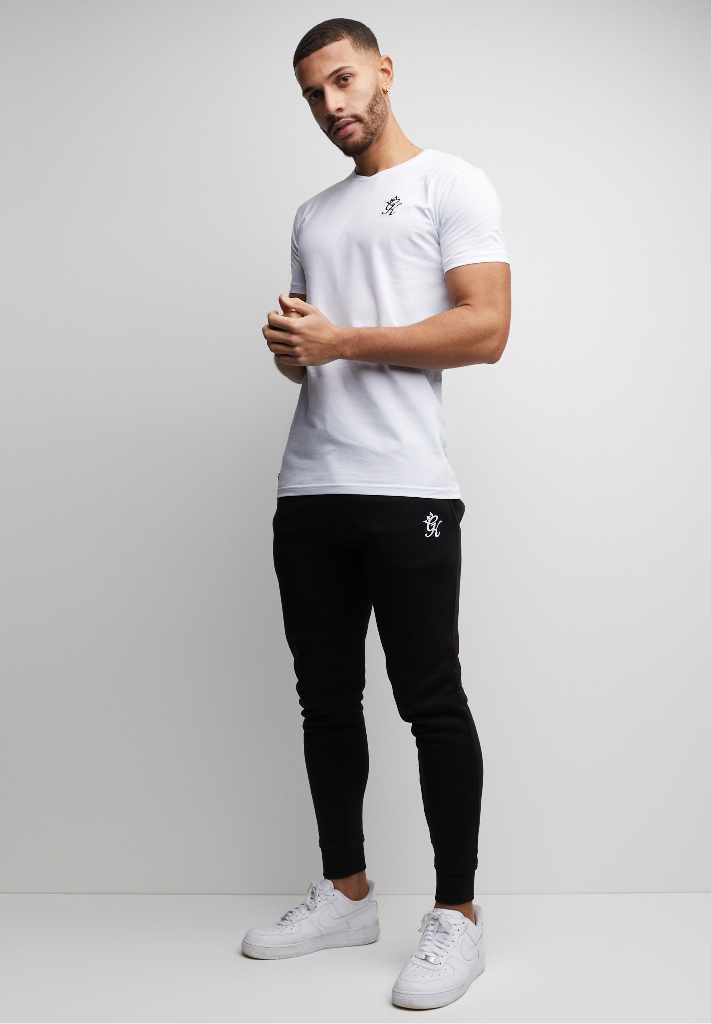 Gym King T-shirt basic - white/wit 