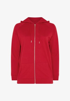 Yours Clothing, PLUS SIZE SWEATSHIRTS & HOODIES - Sudadera con cremallera - red