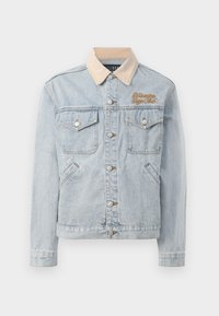 SOUVENIR COLLAR TRUCKER JACKET - Denim jacket - light blue wash