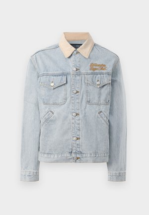 SOUVENIR COLLAR TRUCKER JACKET - Denimová bunda - light blue wash