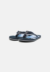 Tommy Hilfiger PALM PRINT BEACH - Tåsandaler - desert sky