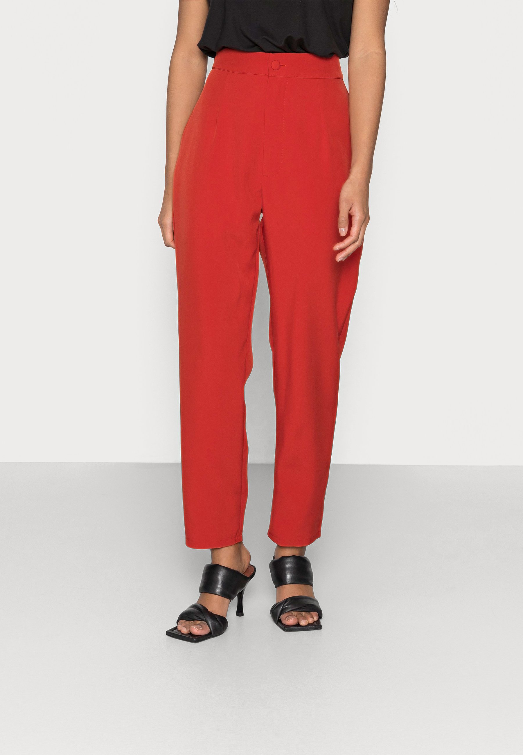 Missguided Petite TAILORED CIGARETTE TROUSER - Trousers - orange - Zalando .ie