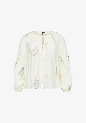 Vero Moda Curve, BLOUSE VMCLINA TOP - Blouse - snow white