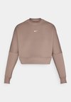 PRIMA - Sportinis megztinis - mink brown/velvet brown/white