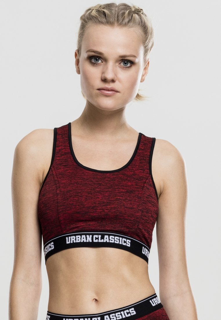 Urban Classics ACTIVE High support sports bra red/black/black/tan