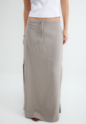 Balmohk, Rustic Long Drawstring - Maxisukňa - deep taupe