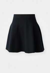 KNIT CIRCLE SKIRT - Minisvārki - black